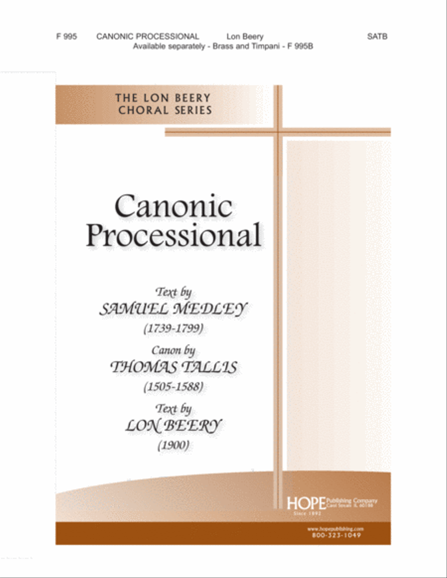 Canonic Processional 4-Part scores gallery preview page 1