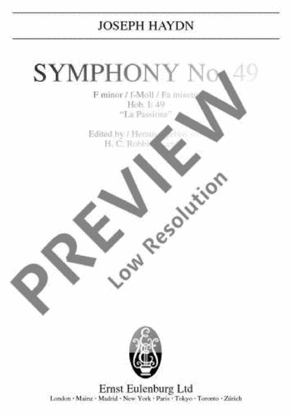 Symphony No. 49 F minor