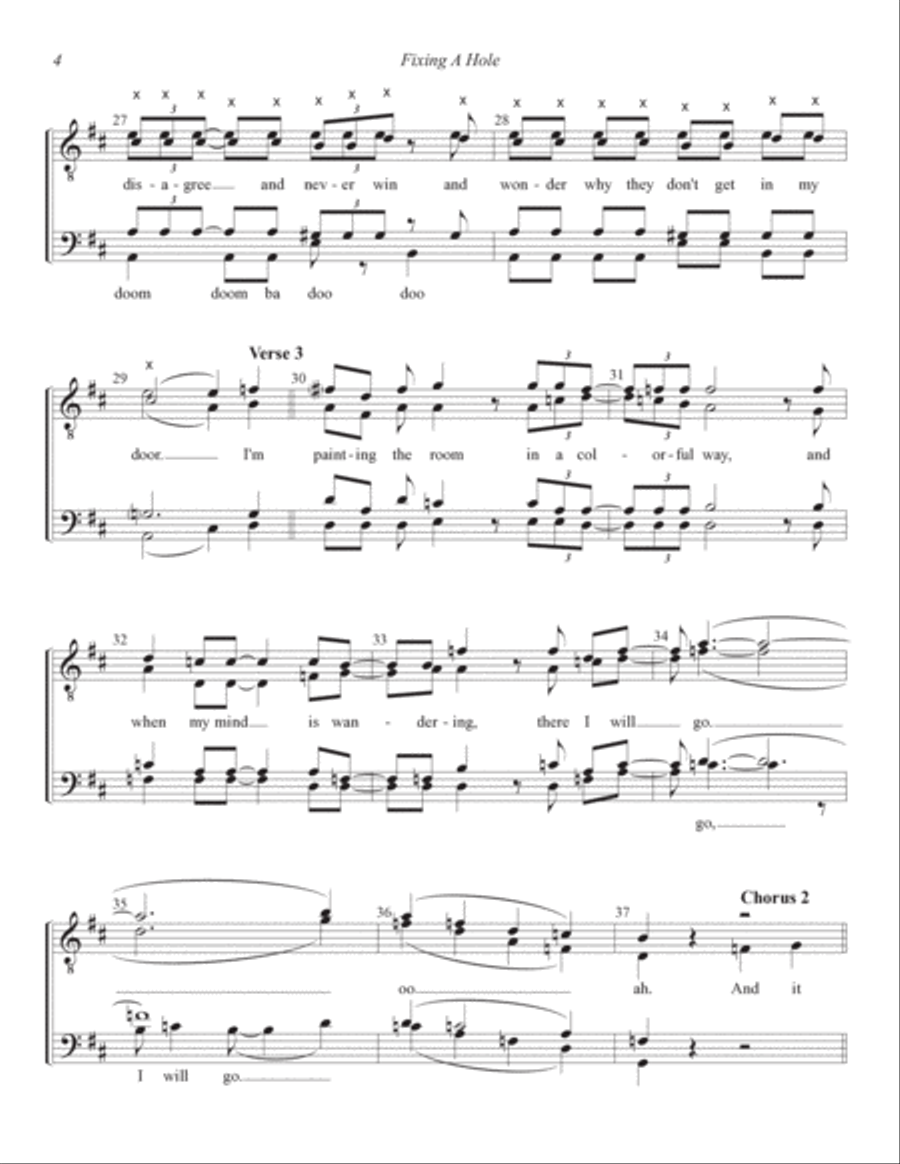 Fixing A Hole TTBB scores gallery preview page 4