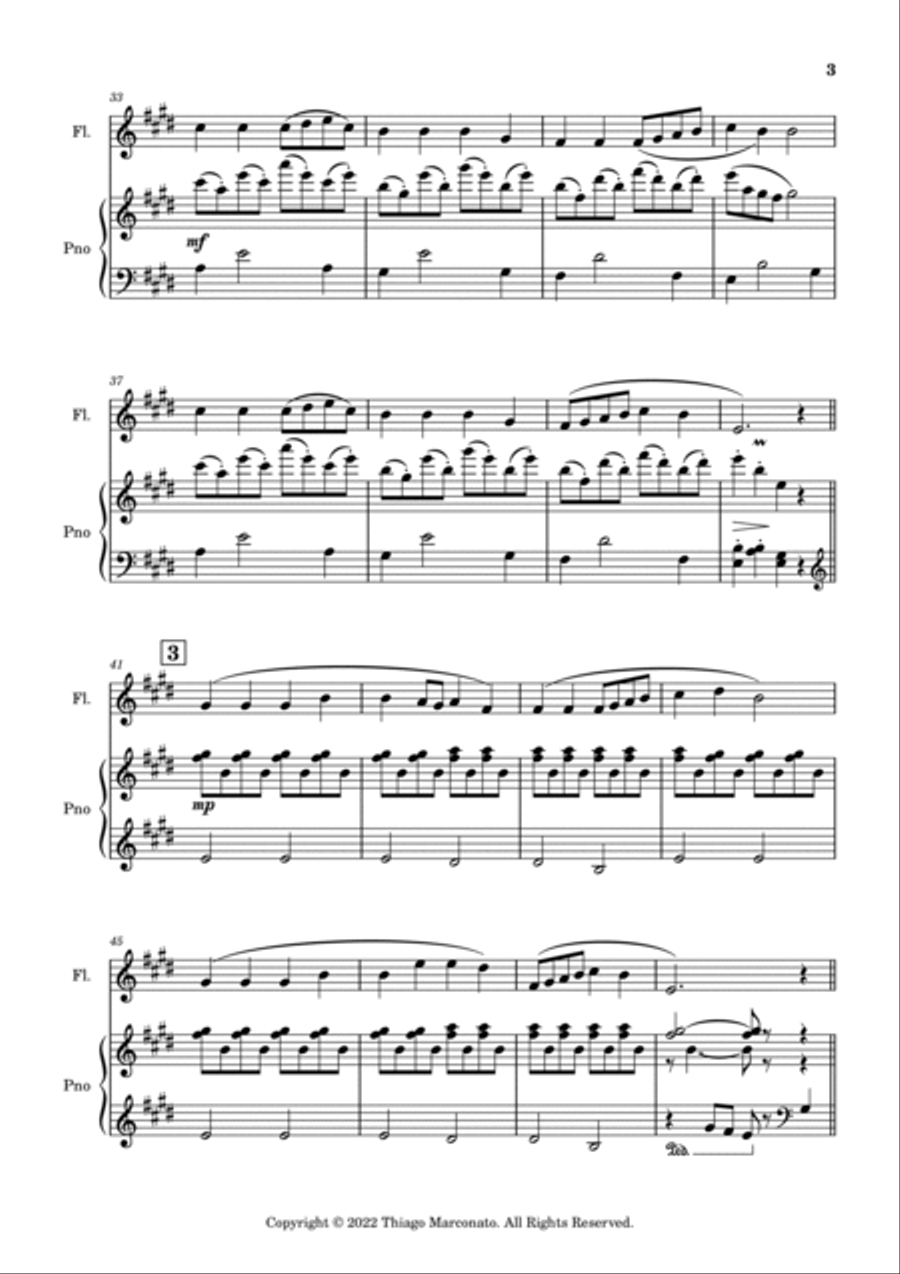 Always Cheerful Always Cheerful Flute Solo scores gallery preview page 3