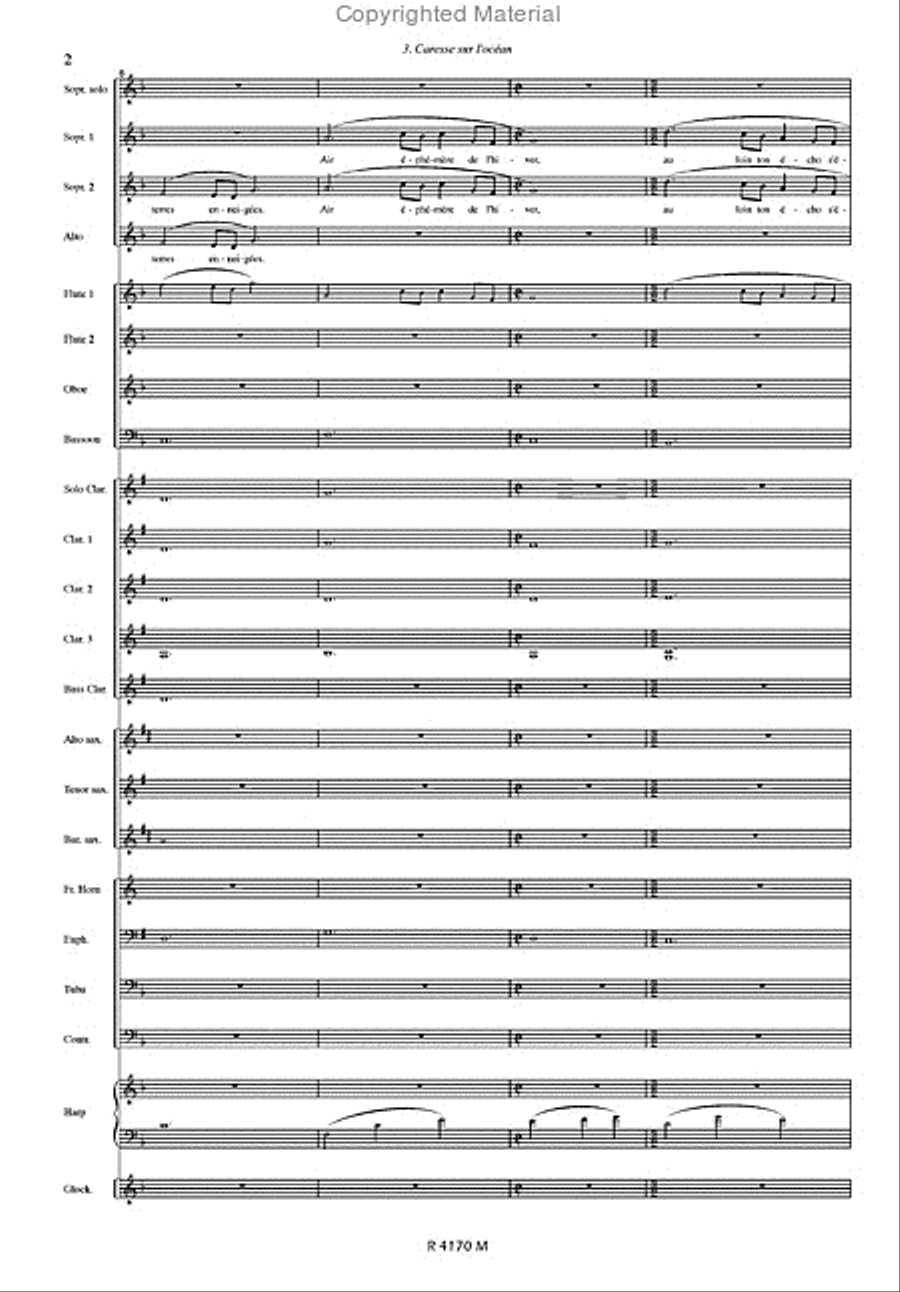 Caresse Sur l'Ocean Concert Band scores gallery preview page 3