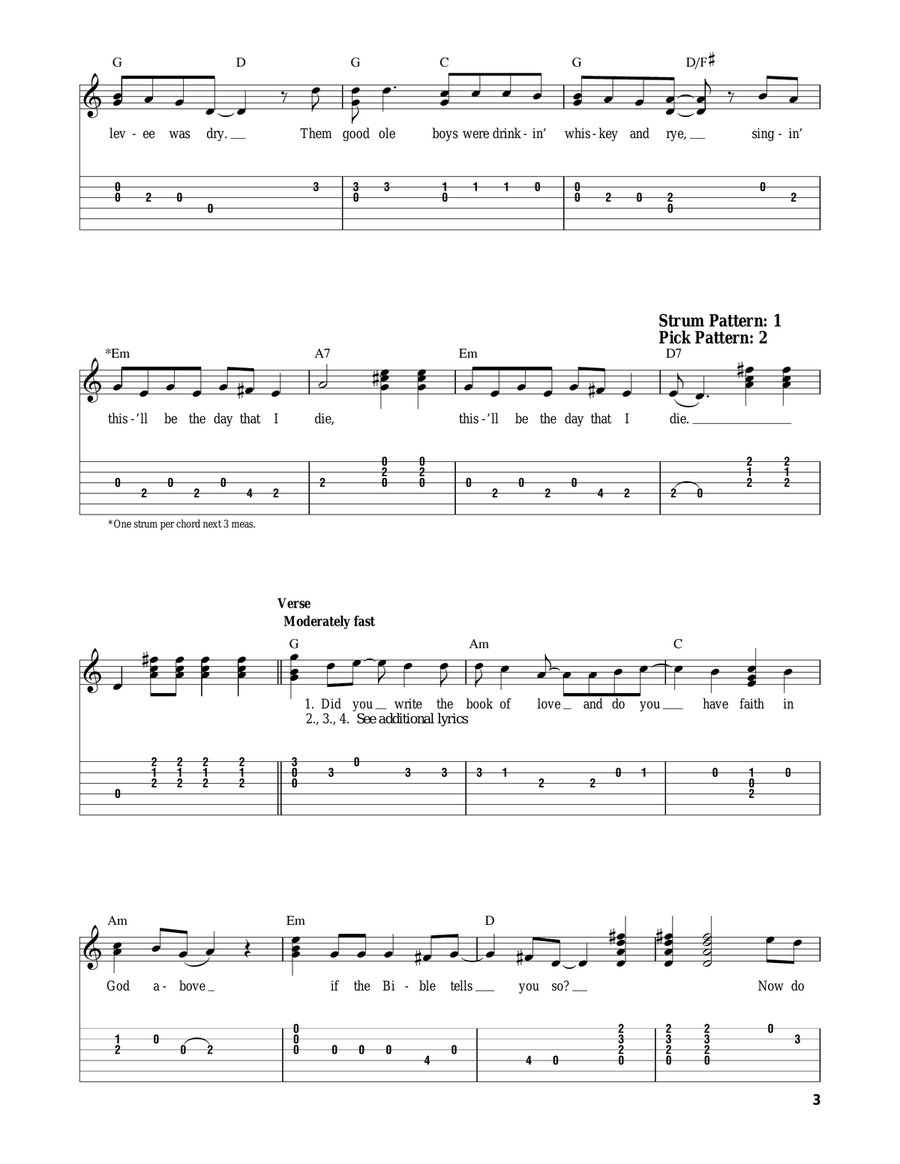 American Pie Acoustic Guitar scores gallery preview page 3