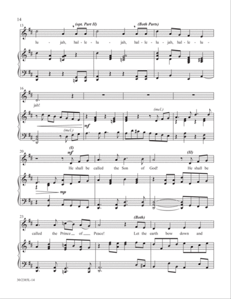 Simply Natalie Sleeth Unison Choir scores gallery preview page 15