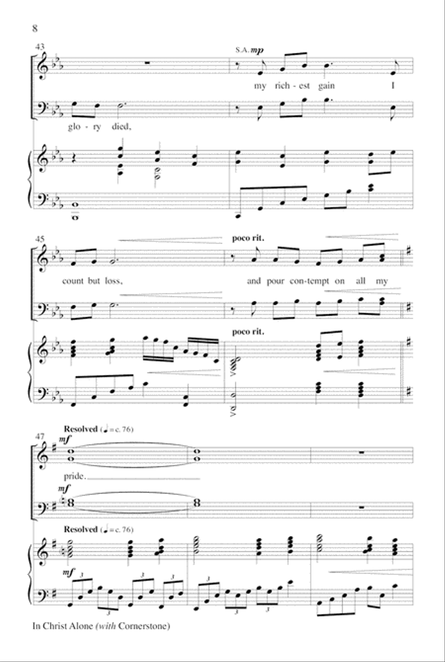 In Christ Alone with Cornerstone Choir scores gallery preview page 8