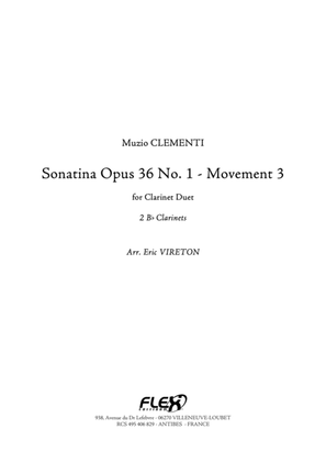 Book cover for Sonatine Op 36 No. 1 - Movement 3