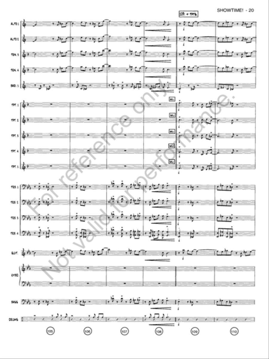 Showtime! Jazz Ensemble scores gallery preview page 19