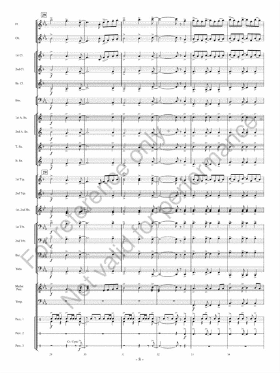 The Winds Of Change Concert Band scores gallery preview page 9