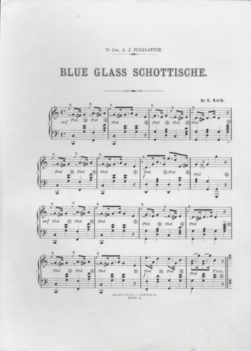 Blue glass schottisch