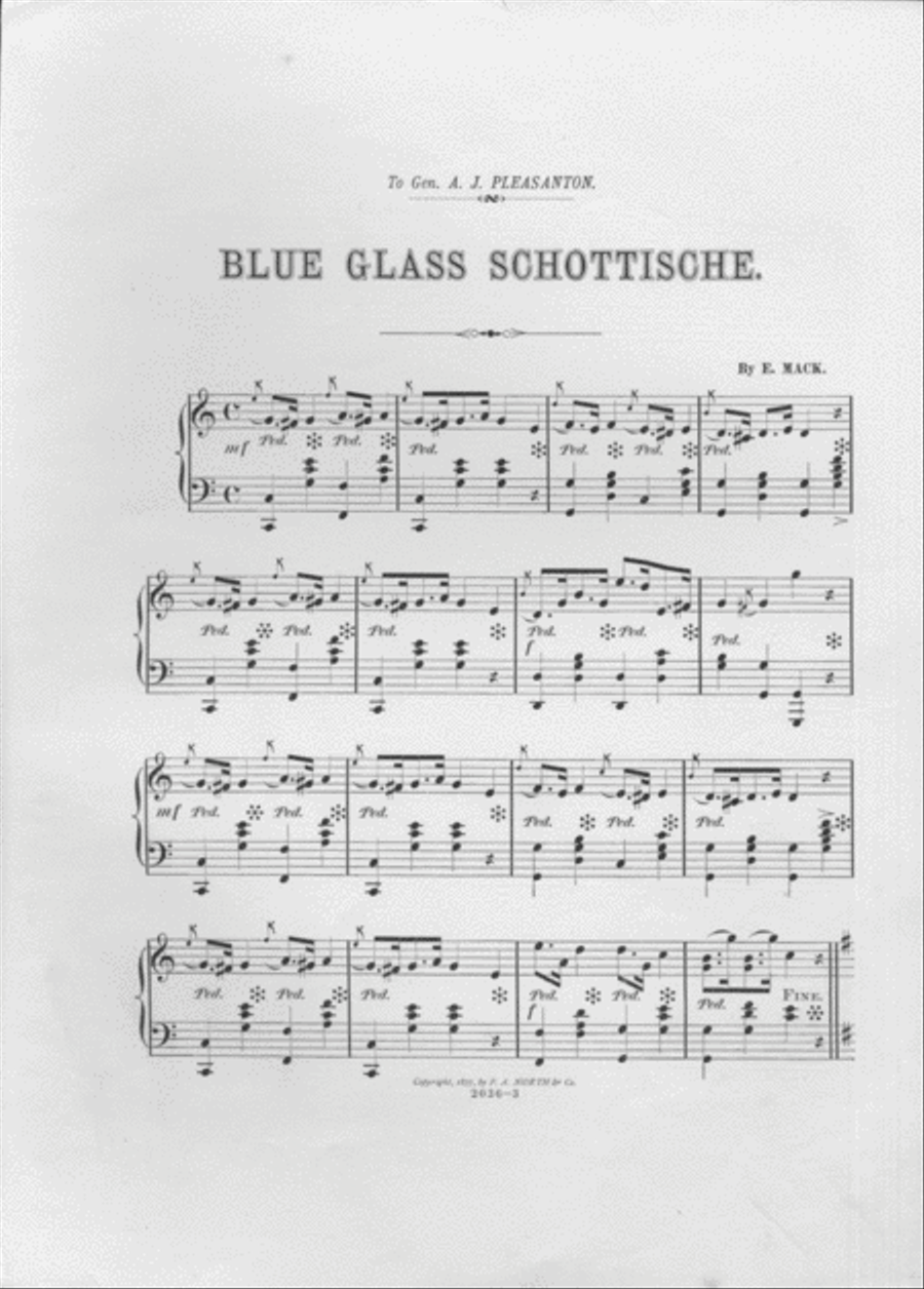 Blue glass schottisch