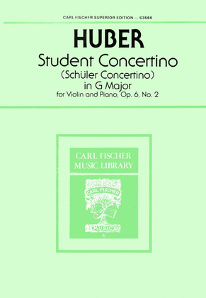 Book cover for Student Concertino In G Major