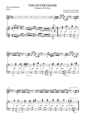 The Entertainer - Scott Joplin - Tenor Saxophone and piano