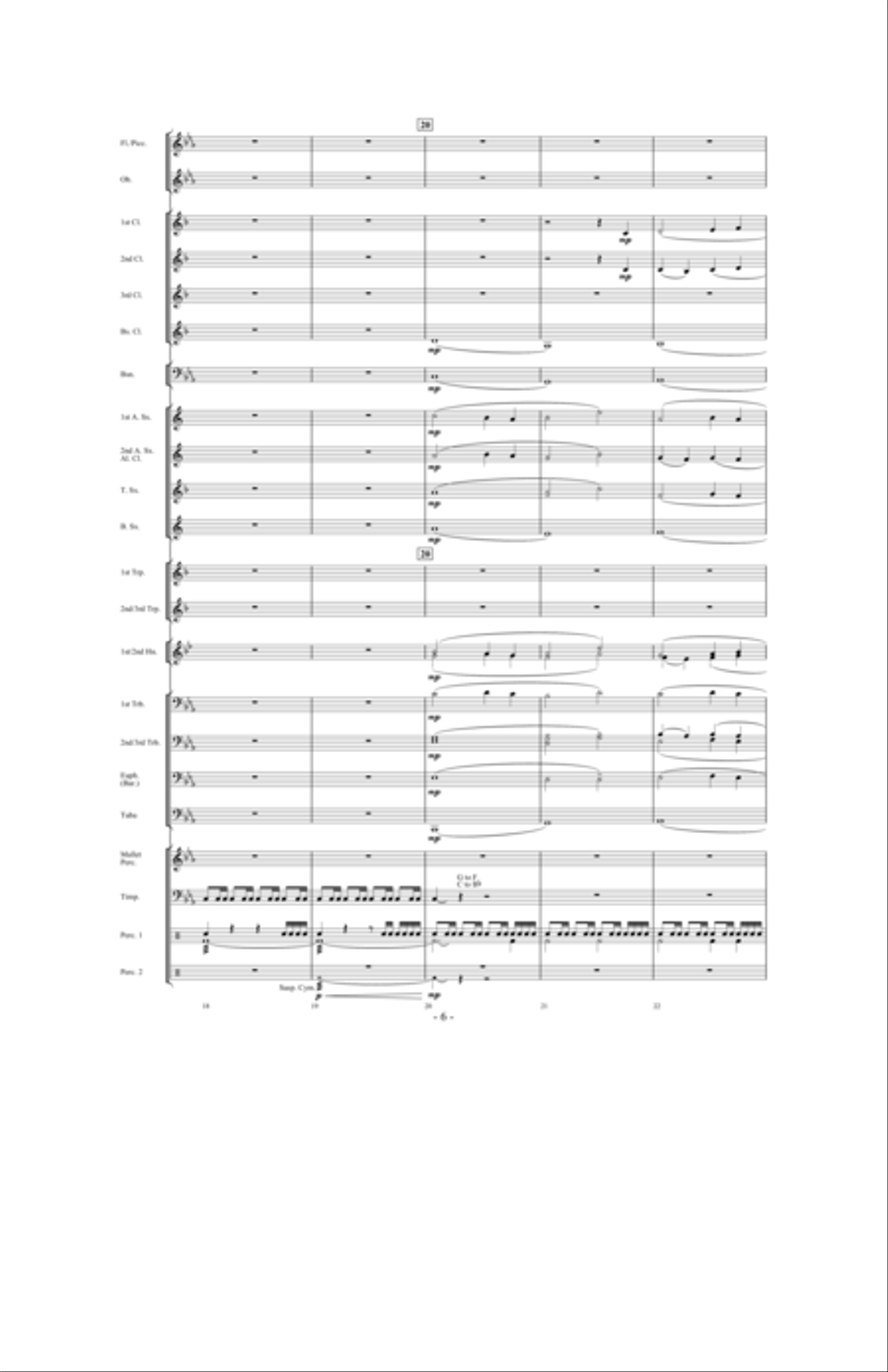 Forever Shining Concert Band scores gallery preview page 5