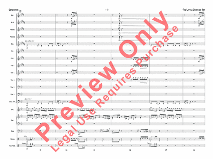 The Little Drummer Boy Jazz Ensemble scores gallery preview page 4