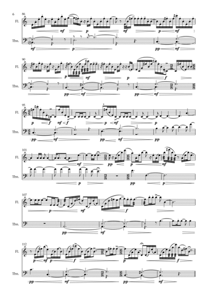 Flutterby - Duet for Flute and Trombone
