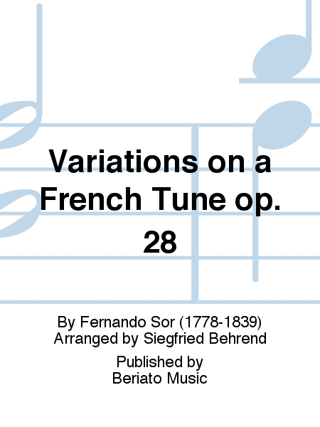 Variations on a French Tune op. 28