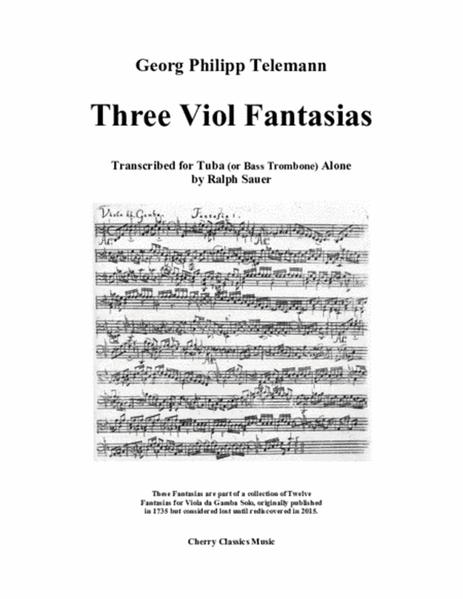 Three Viol Fantasias for TuBone Alone