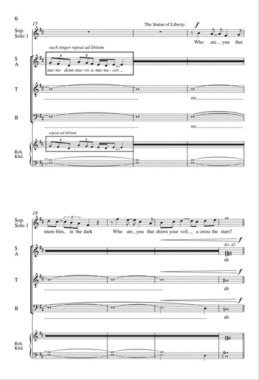 America Will Be! Divisi scores gallery preview page 5