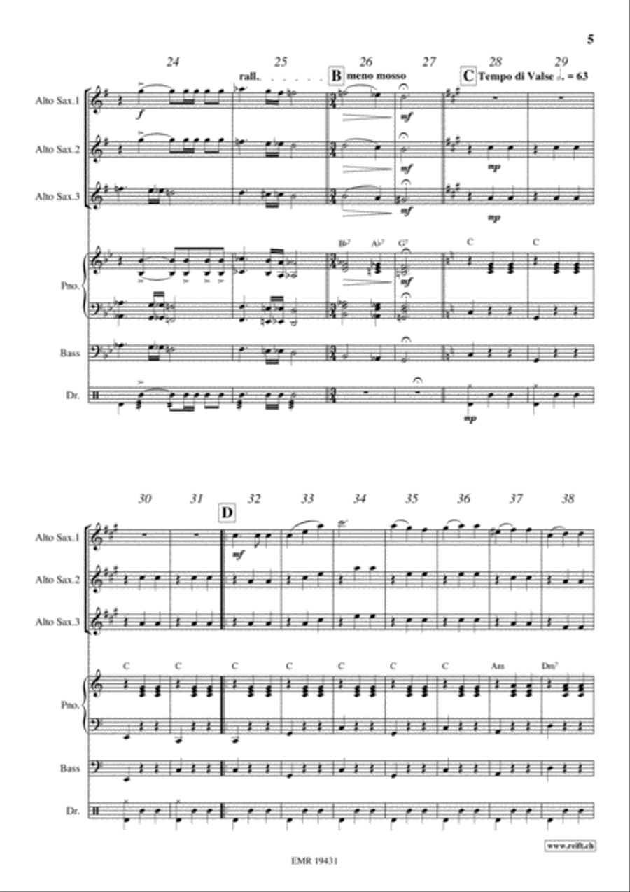 Movie Sequences Movie Sequences Alto Saxophone scores gallery preview page 5