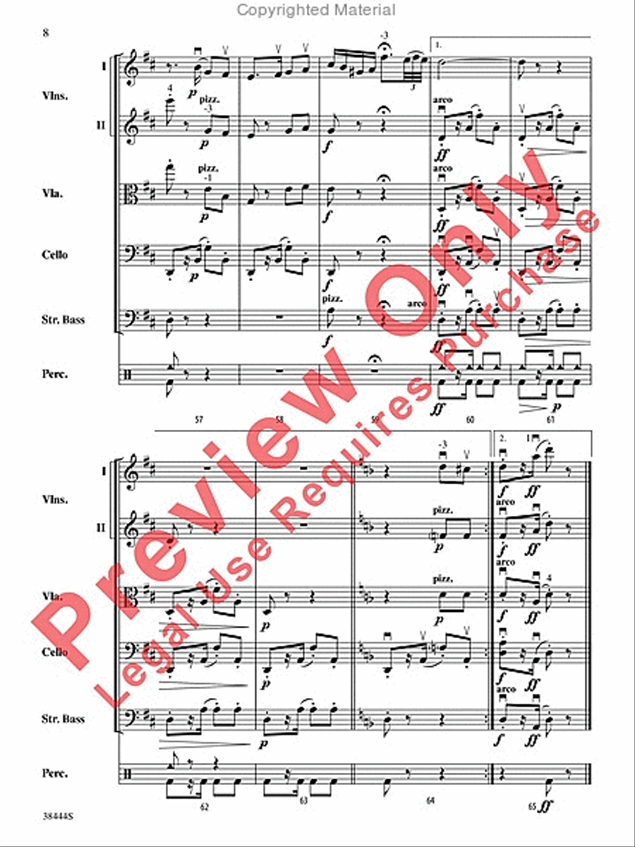 Habanera (from the opera Carmen) String Orchestra scores gallery preview page 9