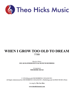 Book cover for When I Grow Too Old To Dream