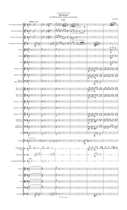 Elements for Saxophone Quartet and Orchestra