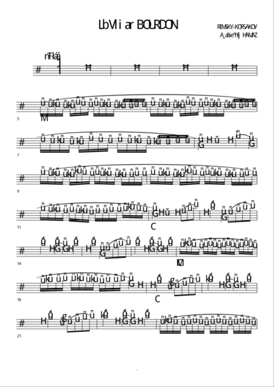 le vol du bourdon Woodwind Ensemble scores gallery preview page 2