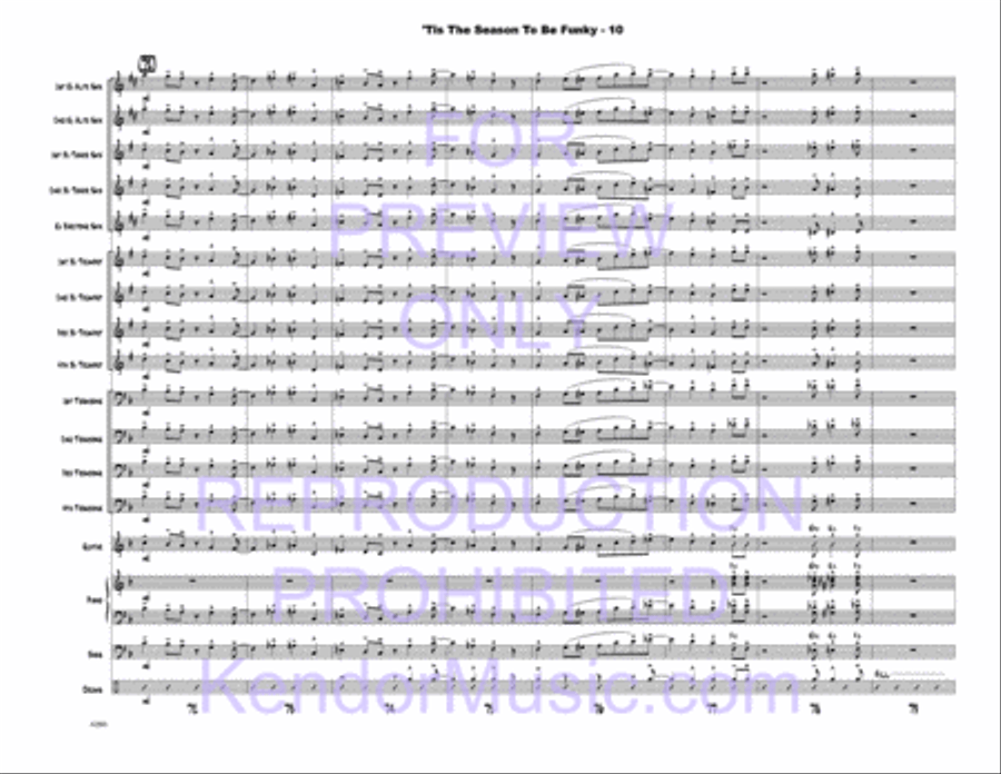 Tis The Season To Be Funky Jazz Ensemble scores gallery preview page 12