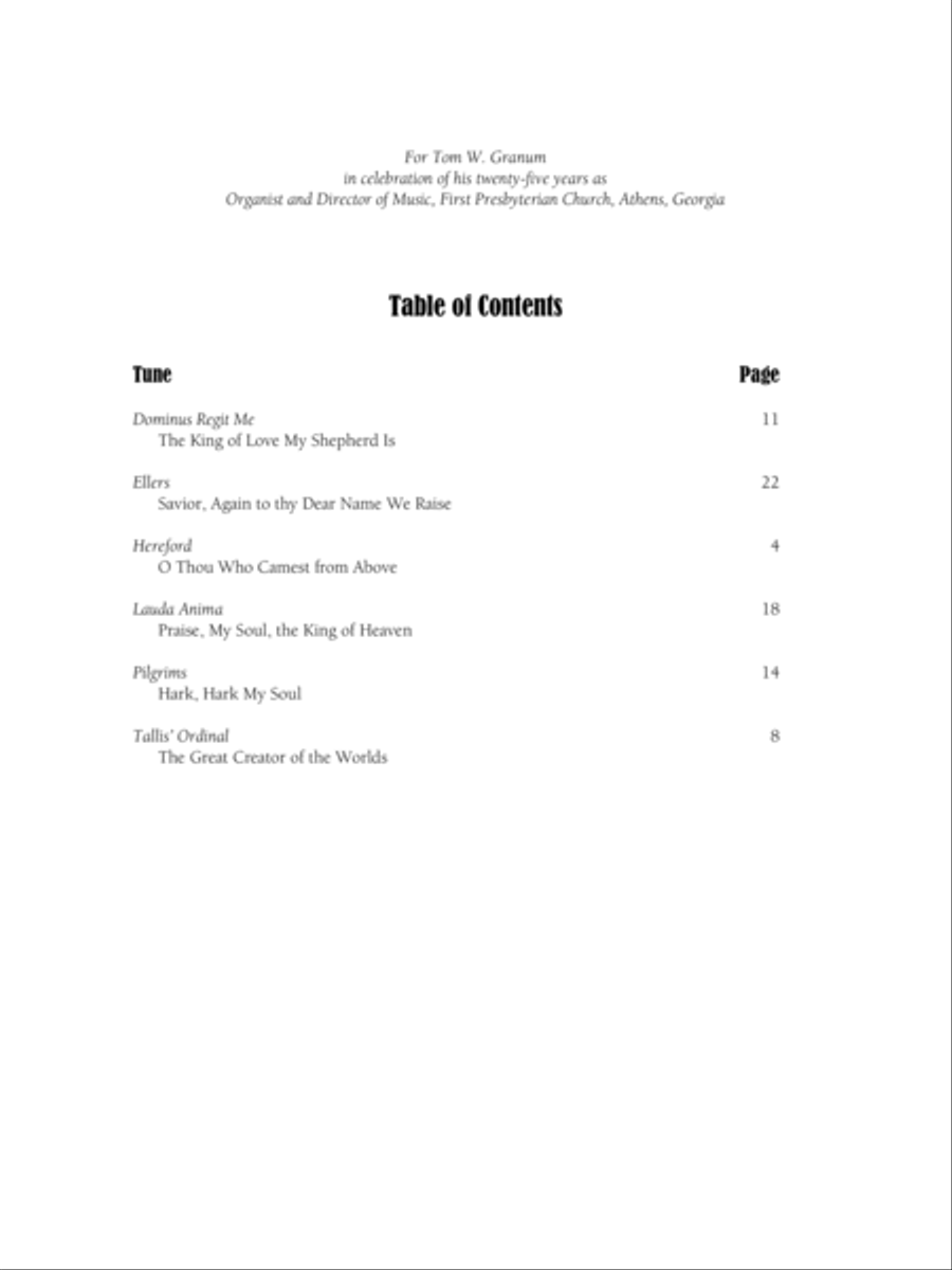 Six Preludes on English Hymn Tunes for Organ Solo Organ scores gallery preview page 2
