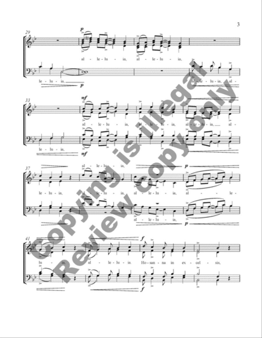 Hosanna 4-Part scores gallery preview page 4