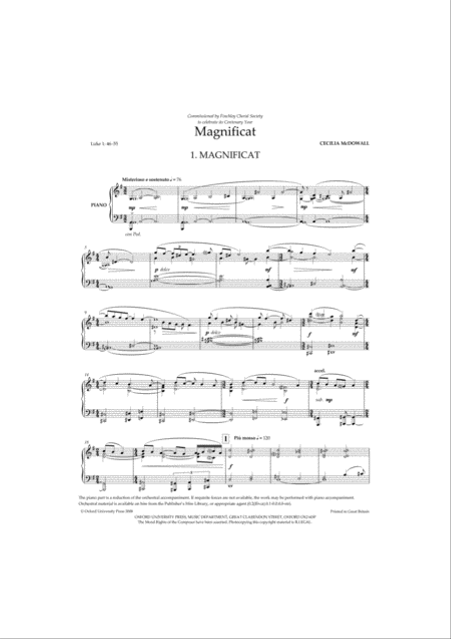Magnificat Magnificat 4-Part scores gallery preview page 2
