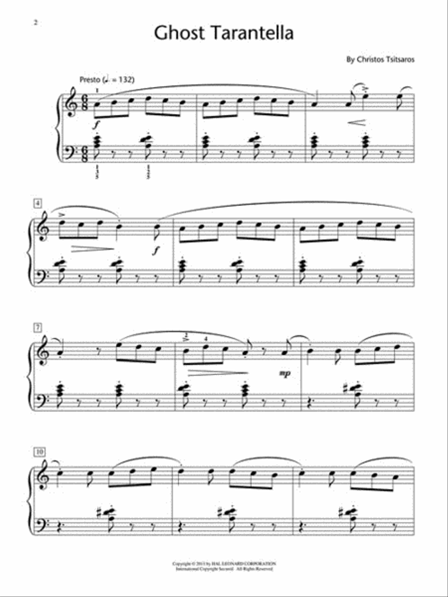 Ghost Tarantella Piano Method scores gallery preview page 2