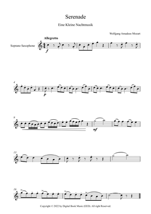 Serenade (Eine Kleine Nachtmusik) - Wolfgang Amadeus Mozart (Soprano Sax)