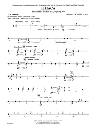 Ithaca (from The Odyssey (Symphony No. 2)): 1st Percussion