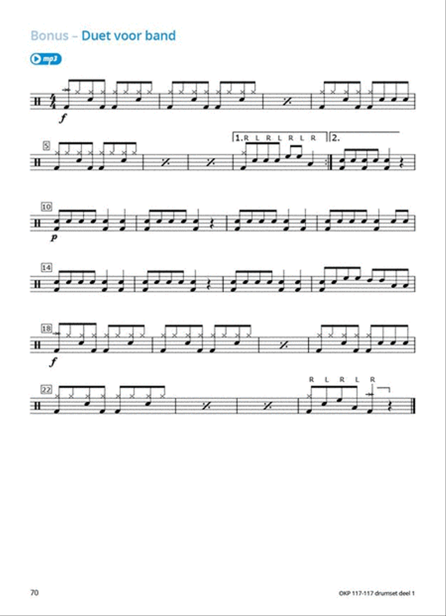 Samen Leren Samenspelen Vlaams Deel 1 Percussion scores gallery preview page 9