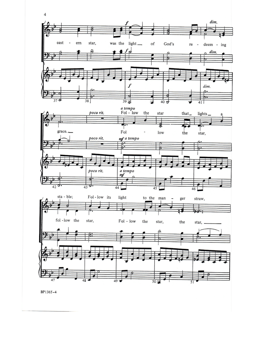 Follow the Star Follow the Star 4-Part scores gallery preview page 4