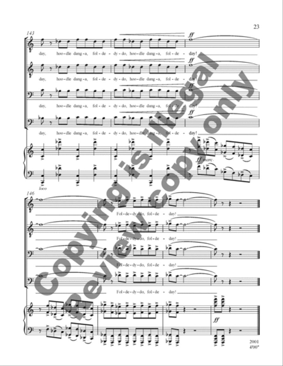 Sweet Betsy Sweet Betsy TTBB scores gallery preview page 42