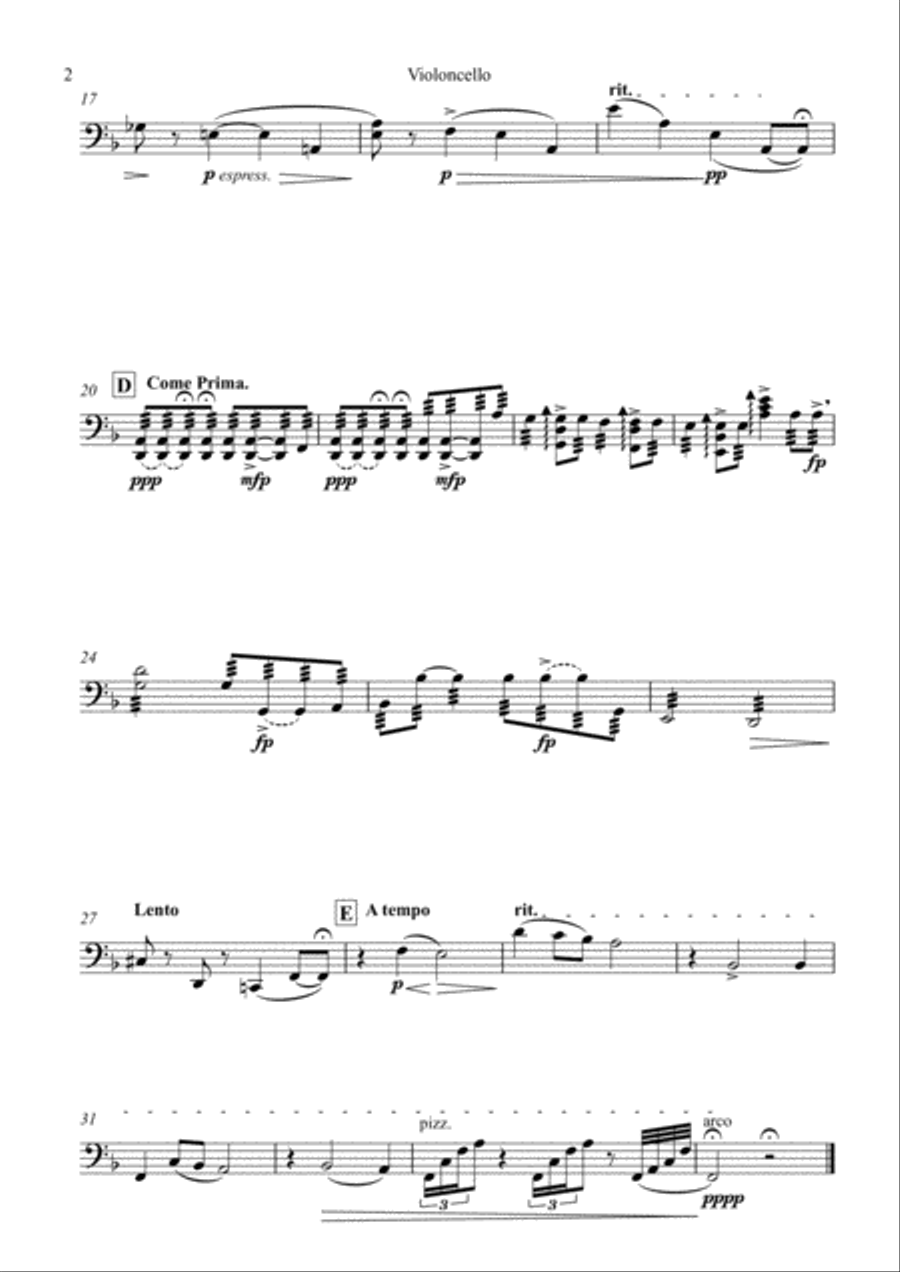 Sospiri Sospiri String Quartet scores gallery preview page 4