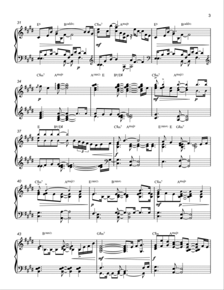 Everglow Piano Solo scores gallery preview page 3