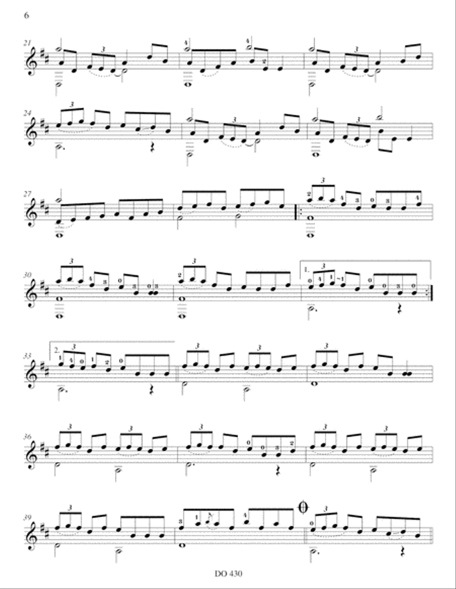 Message of the Sea, Celtic Music for Guitar, vol. 1 Classical Guitar scores gallery preview page 6