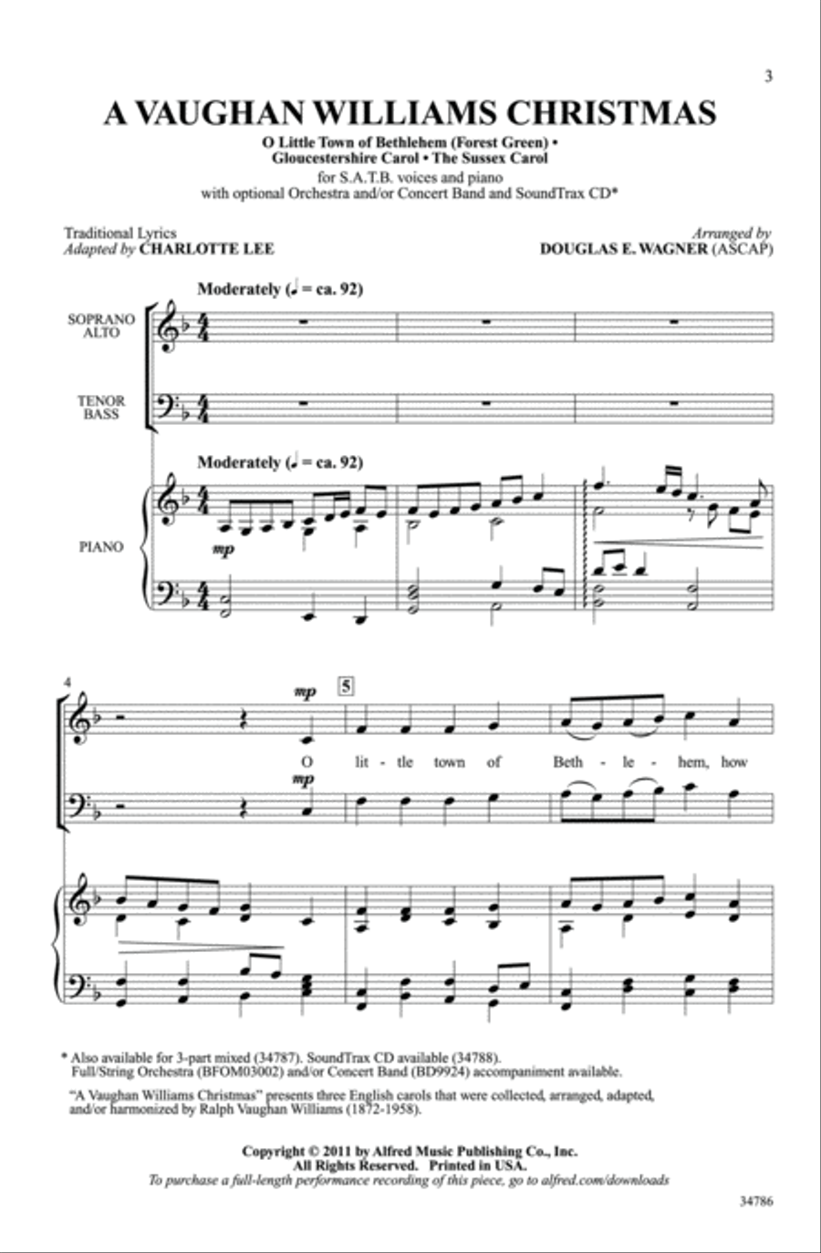 A Vaughan Williams Christmas - SoundTrax CD (CD only) Choir scores gallery preview page 2