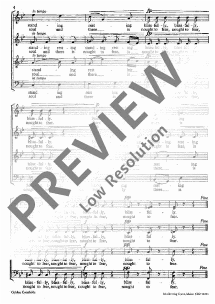 Songs of Nature 4-Part scores gallery preview page 5