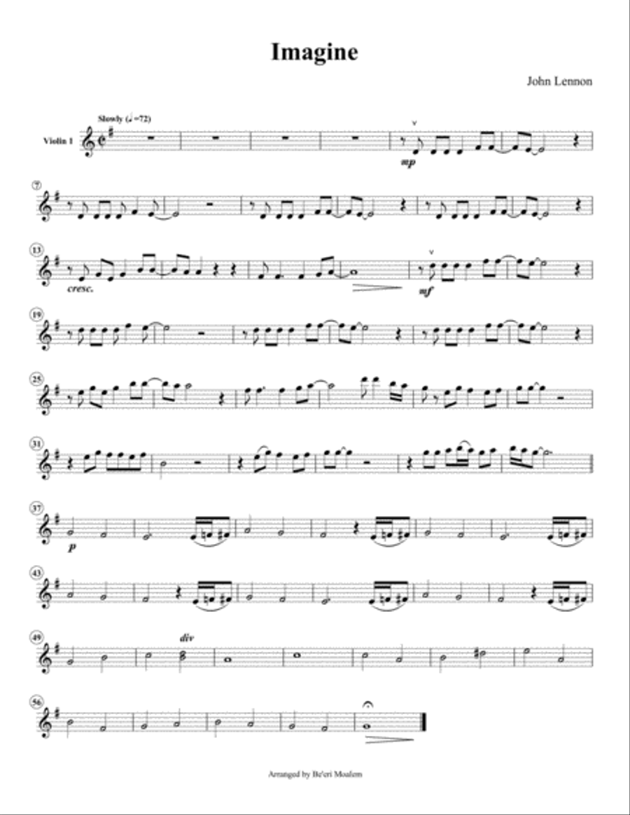 Imagine String Quartet scores gallery preview page 1
