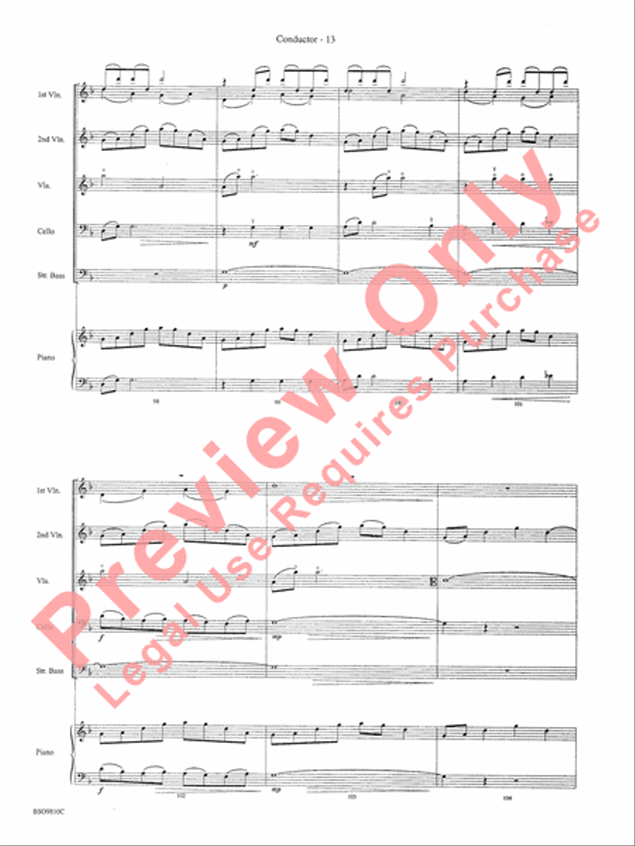 Ancient Ritual String Orchestra scores gallery preview page 16