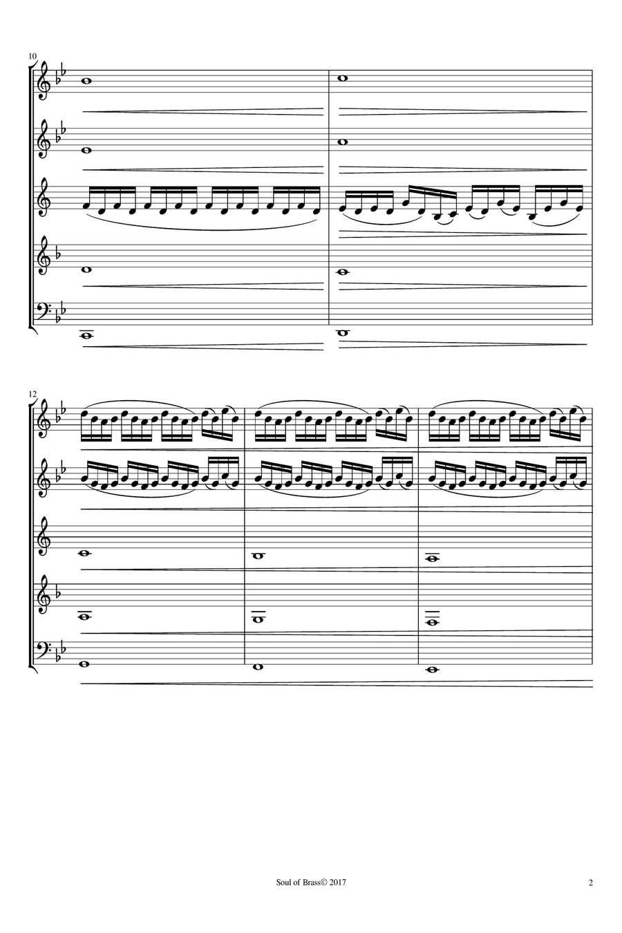 Two Conflicts for Woodwinds Quintet Woodwind Quintet scores gallery preview page 3
