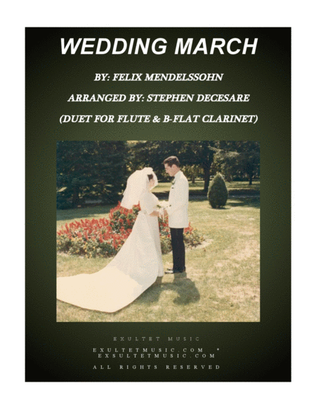 Book cover for Wedding March (Duet for Flute and Bb-Clarinet)