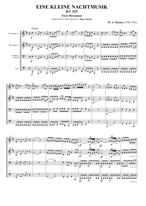 Eine Kleine Nachtmusik for Brass Quartet (1st Movement)