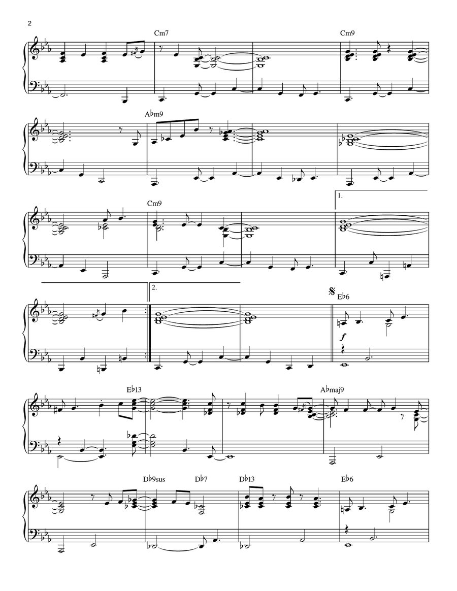 Winelight Piano Solo scores gallery preview page 2