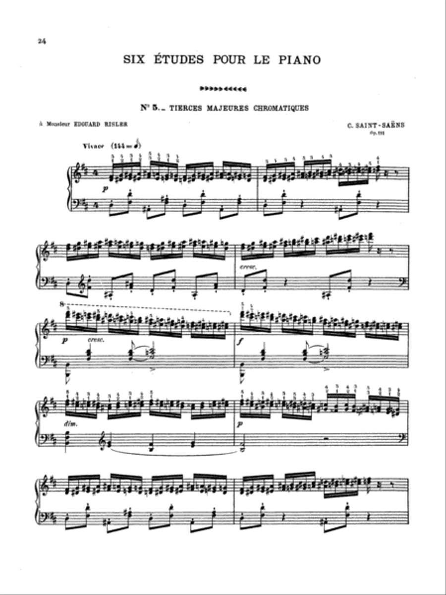 Saint-Saëns: Six Etudes, Op. 111 Piano Method scores gallery preview page 1