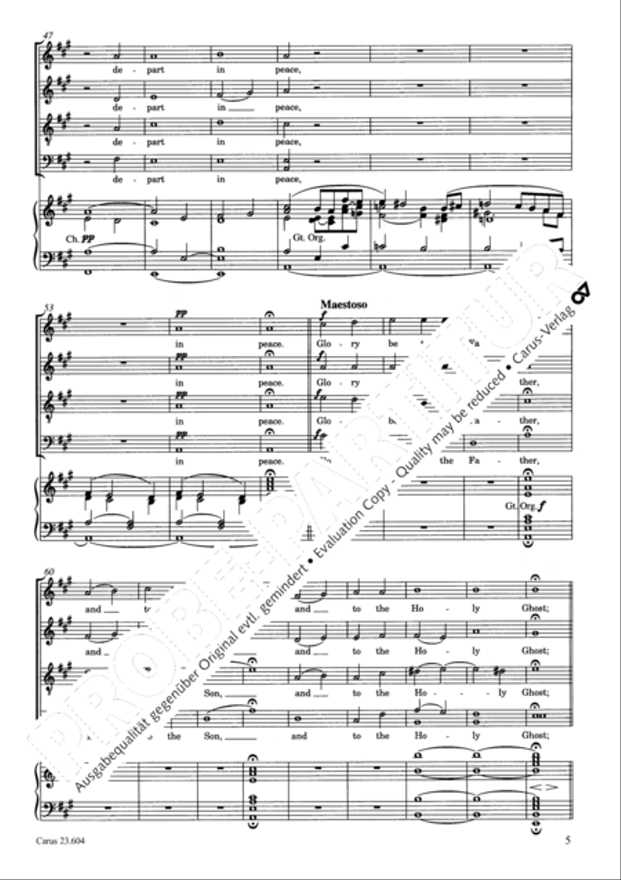 Nunc dimittis in A 4-Part scores gallery preview page 6