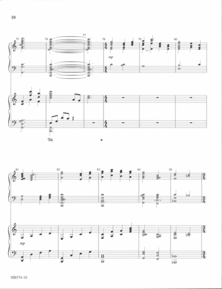 A Shepherd's Love - full score Handbell Choir scores gallery preview page 9